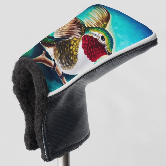 Funda Para Palo De Golf Arte del colibrí (Anverso 3/4)
