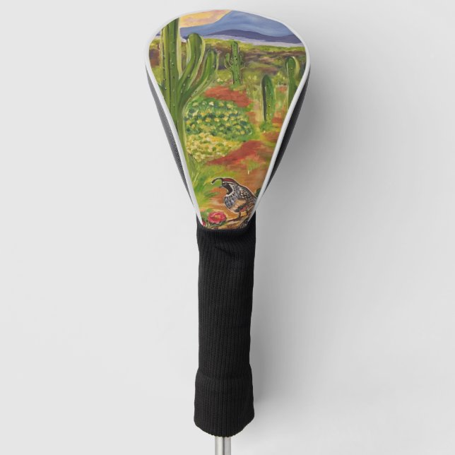 Funda Para Palo De Golf Arte del desierto de Arizona (Anverso)