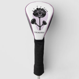 Funda Para Palo De Golf Arte Floral Personalizado Moderno 