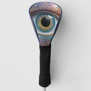 Funda Para Palo De Golf Arte Fractal De Béisbol Azul,