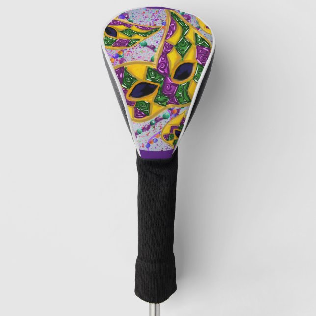 FUNDA PARA PALO DE GOLF ARTE MARDI GRAS (Anverso)