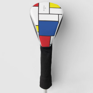 Funda Para Palo De Golf Arte Moderno De Stijl Geométrico Minimalista Mondr