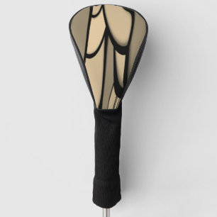 Funda Para Palo De Golf Arte moderno derritiendo tonos marrones