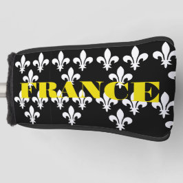 Funda Para Palo De Golf Arte monocromo de impresión heráldica de la Franci