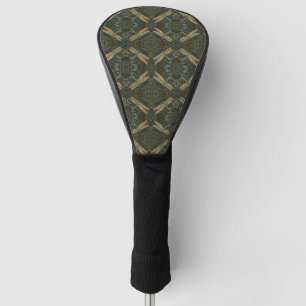 Funda Para Palo De Golf Arte nuevo vintage dragona verde dorada