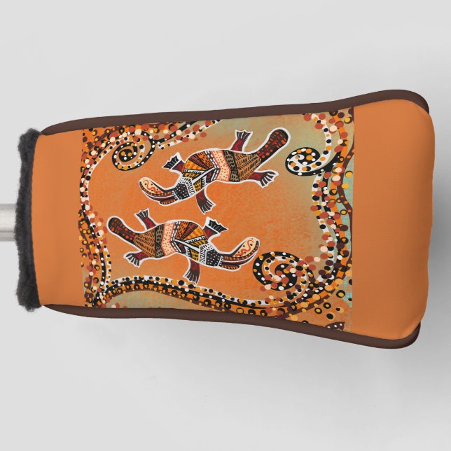 FUNDA PARA PALO DE GOLF ARTE PLATAPUS (Anverso)