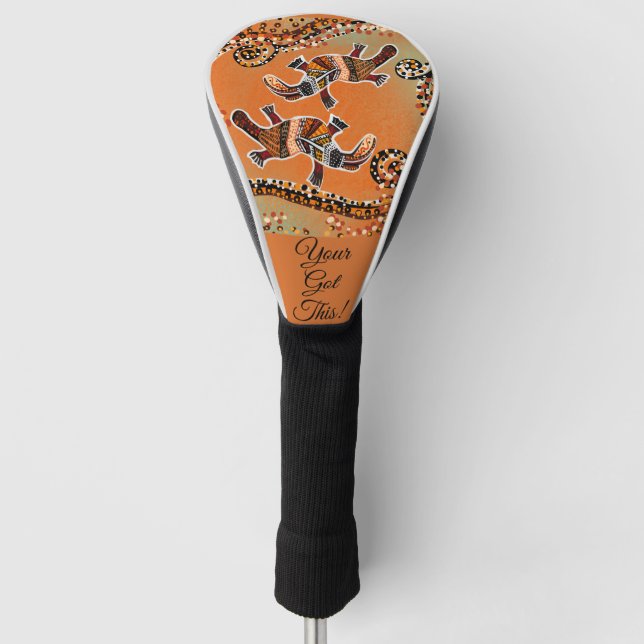 FUNDA PARA PALO DE GOLF ARTE PLATAPUS (Anverso)