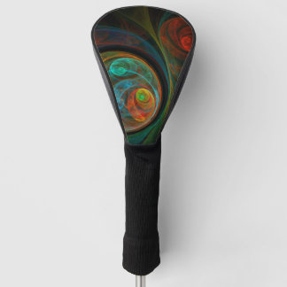 Funda Para Palo De Golf Arte resumido azul de renacimiento