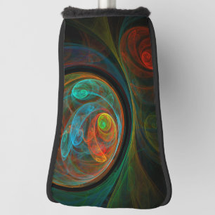 Funda Para Palo De Golf Arte resumido azul de renacimiento