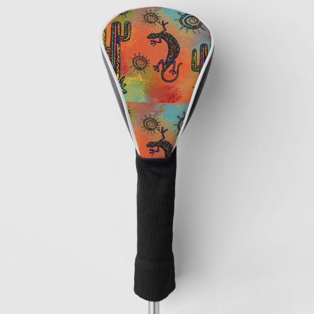 FUNDA PARA PALO DE GOLF ARTE SUROESTE (Anverso)