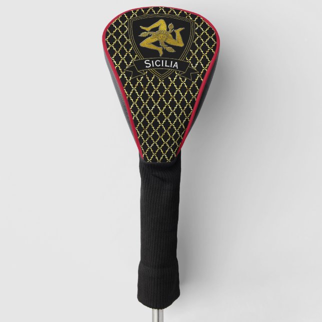 Funda Para Palo De Golf Aspecto clásico Trinacria siciliano (Anverso)