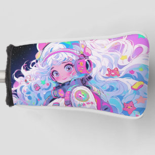 Funda Para Palo De Golf Astronauta espacial Kawaii Moe Pastel Chica de ani