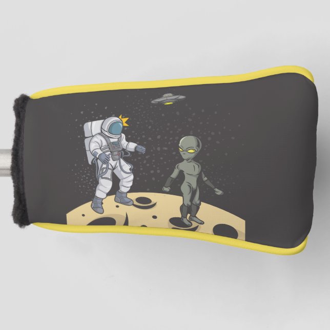 Funda Para Palo De Golf Astronauta y extranjera (Anverso)