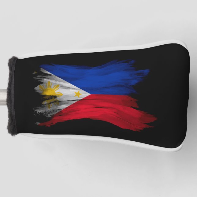 Funda Para Palo De Golf Ataque de pincel de bandera de Filipinas, bandera  (Anverso)