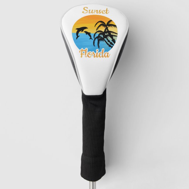 Funda Para Palo De Golf Atardecer en Florida (Anverso)