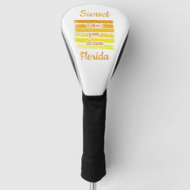Funda Para Palo De Golf Atardecer lindo en Florida