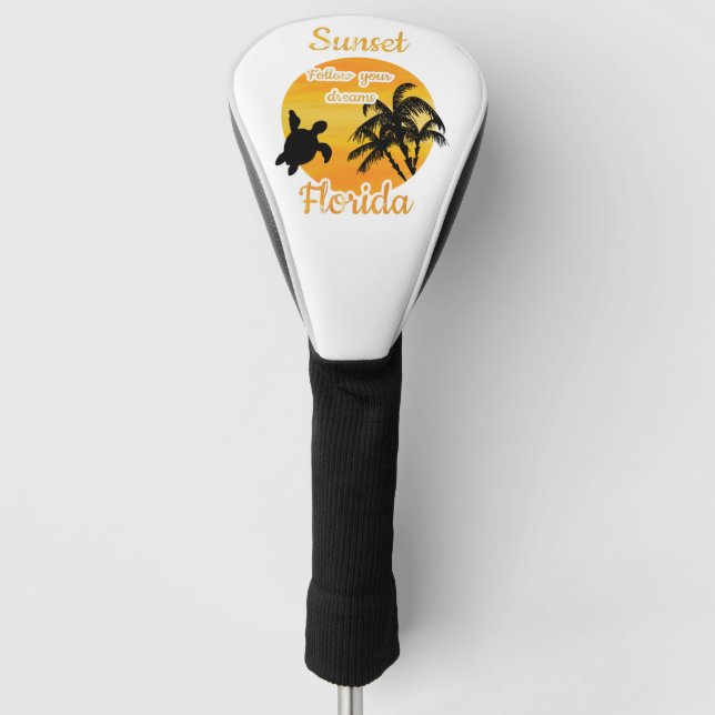 Funda Para Palo De Golf Atardecer lindo en Florida   (Anverso)