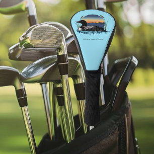 Funda Para Palo De Golf Atardecer Sereno del Somorgujo Común en Lago de Vi