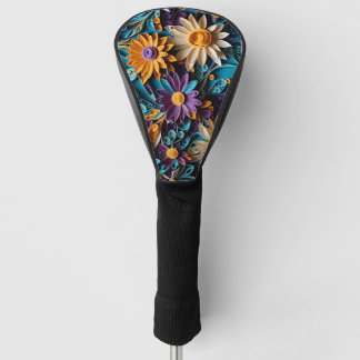 Funda Para Palo De Golf Aumenta tu experiencia de golf: arte floral colori