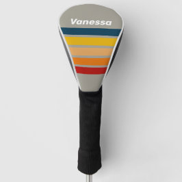 Funda Para Palo De Golf Aurora Arcade a través de rayas con nombre