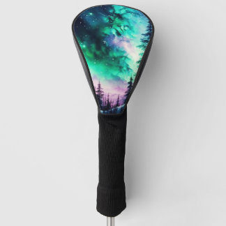 Funda Para Palo De Golf Aurora Celestial Borealis Luces del Norte Vivid