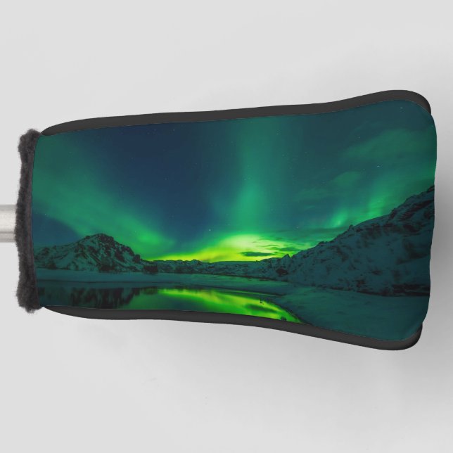 Funda Para Palo De Golf Aurora verde asombrosa (Anverso)