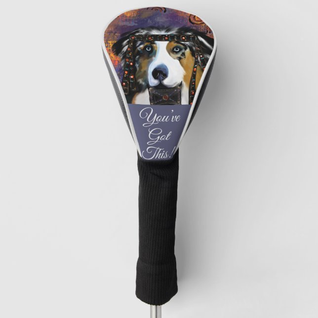 FUNDA PARA PALO DE GOLF AUSTRALIAN SHEPHERD (Anverso)