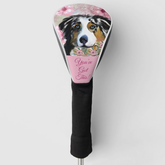 FUNDA PARA PALO DE GOLF AUSTRALIAN SHEPHERD (Anverso)