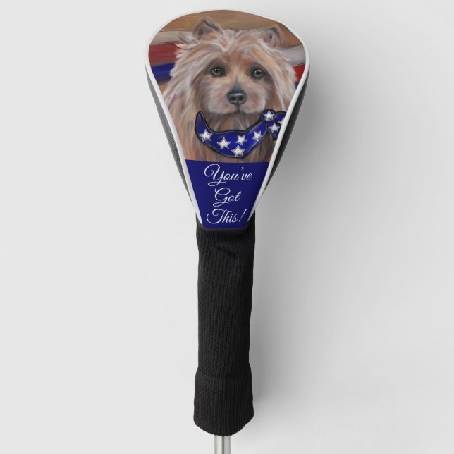 FUNDA PARA PALO DE GOLF AUSTRALIAN TERRIER (Anverso)