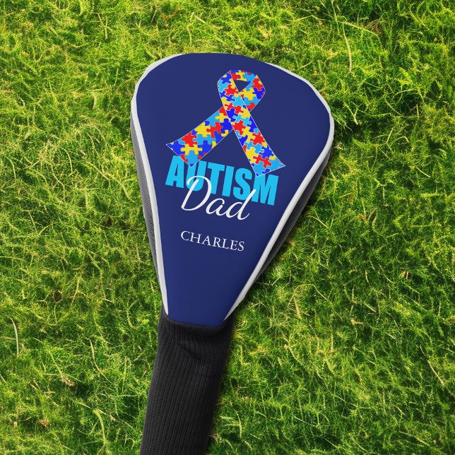 Funda Para Palo De Golf Autismo personalizado Papá Cinta Azul (Subido por el creador)