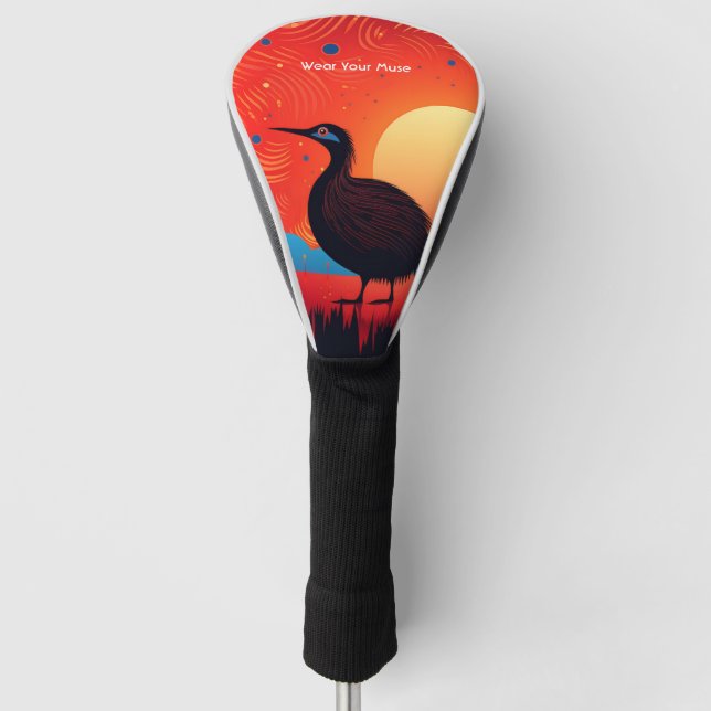 Funda Para Palo De Golf Ave Kiwi a la luz de la luna (Anverso)