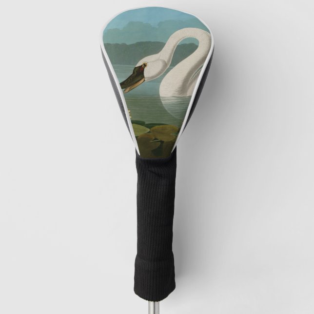 Funda Para Palo De Golf Aves de cisne comunes de Estados Unidos Audubon (Anverso)