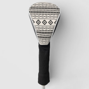 Funda Para Palo De Golf Aztec Brown sobre el patrón de motivos mixtos crem