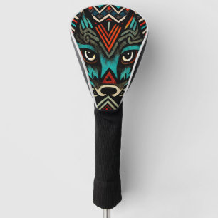 Funda Para Palo De Golf Aztec Wolf Face