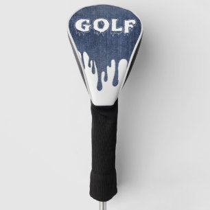 Funda para palo de golf azul jeans con blanco