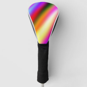 Funda Para Palo De Golf Azul rosa oscuro color de agua abstracto arcoiris