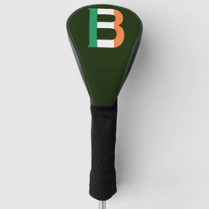 Funda Para Palo De Golf B Monograma sobrepuesto en el documento de bandera