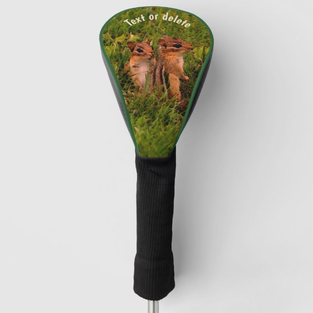 Funda Para Palo De Golf Baby Chipmunks Arte Animal Personalizado (Anverso)
