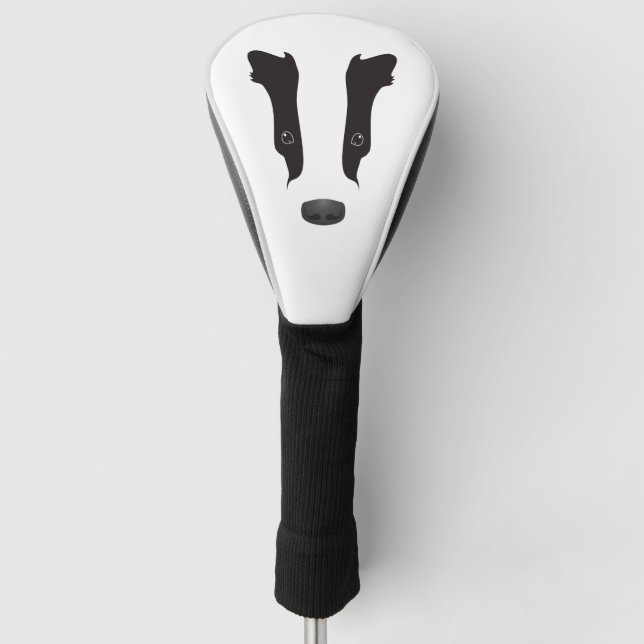 Funda Para Palo De Golf Badger Face Silhouette (Anverso)