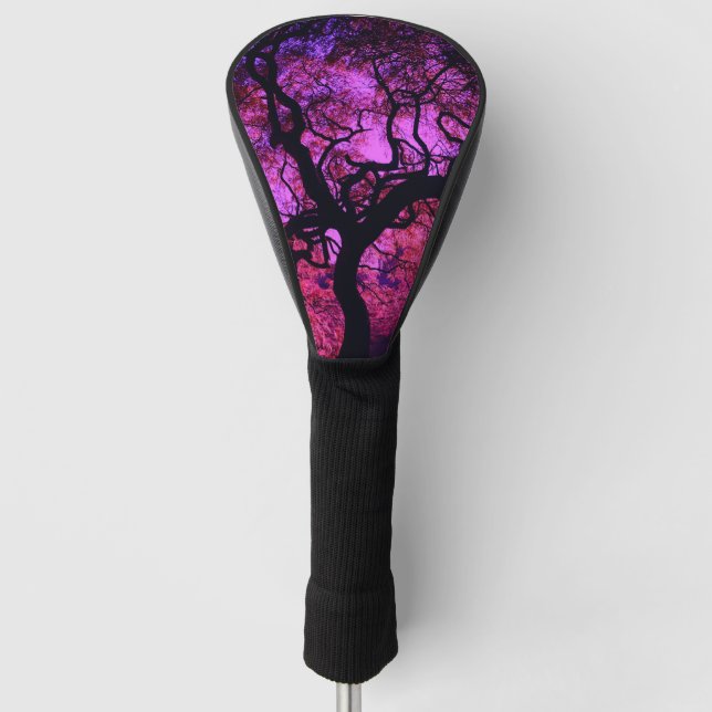 Funda Para Palo De Golf Bajo el árbol en rosa/morado (Anverso)