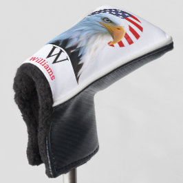 Funda Para Palo De Golf BALD EAGLE AMERICANO Monograma Tapa de cabeza de g