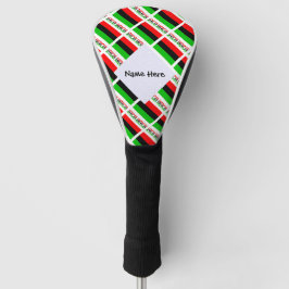 Funda Para Palo De Golf Baldosas de la Diáspora Africana o Bandera America