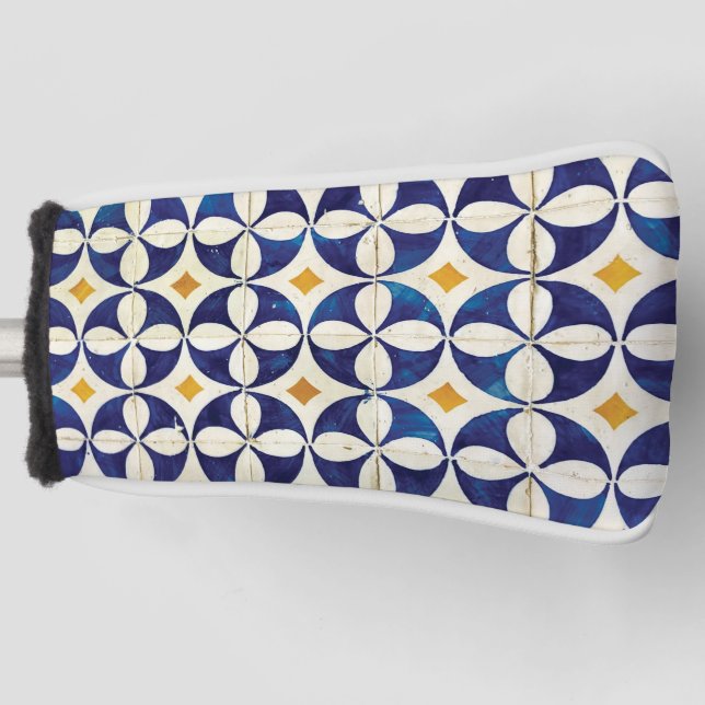 Funda Para Palo De Golf Baldosas portuguesas - Diseño del patrón Azulejo (Anverso)