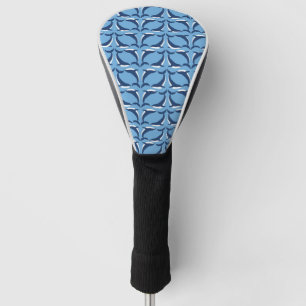 Funda Para Palo De Golf Ballenas Azules Blancas Yin Yang Animal Marino Océ