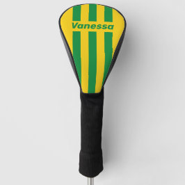 Funda Para Palo De Golf Banana Tropical Retro Tres Rayas de Alfiler con No