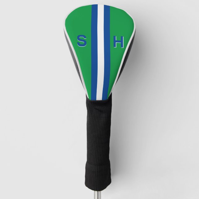 Funda Para Palo De Golf Banda inicial personalizada (Anverso)