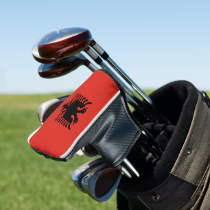 Funda Para Palo De Golf Bandera albanesa