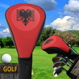 Funda Para Palo De Golf Bandera albanesa y clubes deportivos Albania