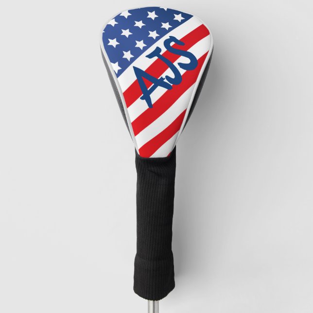 Funda Para Palo De Golf Bandera americana de los E.E.U.U. (Anverso)
