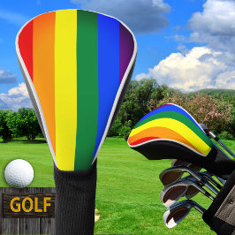 Funda Para Palo De Golf Bandera arcoiris y orgullo, comunidad de golf de a
